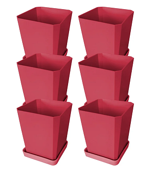 Набор горшков/рассады 6х0,75л франц.роза