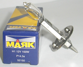 Лампа гал. Н1 Р14,5s 12V-100W  "Маяк"