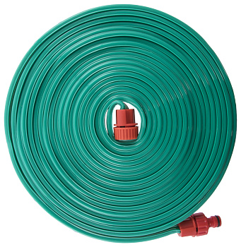 Шланг для воды дождеватель QUATTRO ELEMENTI 1/2", 10м, ПВХ, премиум 3-х канальный, с фиттингами