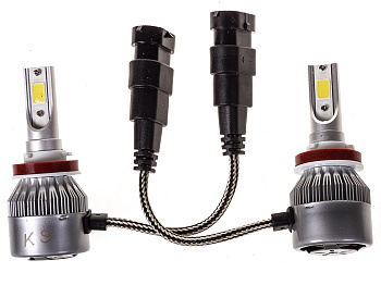 Лампа KS-C6-H7 светодиодная, H7 36W 3800LM, радиатор+вентилятор охлаждения, 2шт, 8V-48V ALRC6Н07