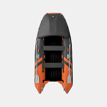 Лодка надувная GLADIATOR E350PRO оранжево-темносерый