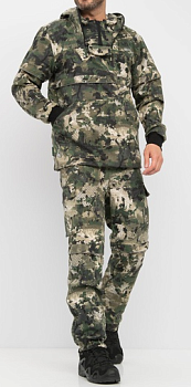 Костюм летний Антигнус-Люкс ткань Твил-Пич цвет Зеленый питон р.56-58, рост 170-176