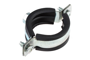 Хомут с винт. крепл. 1,1/4" (40-45мм) (белый цинк 1шт)