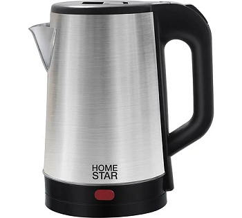 Чайник Homestar HS-1041 (1,8 л) стальной, черный