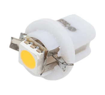 Светодиод 24V T5B8,5d-02 (1SMD) W1.2W Base: B8.5d 0.2W 5lm белый TM NORD YADA 