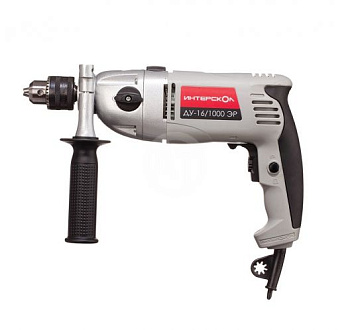 Дрель ударная ИНТЕРСКОЛ ДУ-16/1000ЭР 13мм 2-х ск Дрель ударная ИНТЕРСКОЛ ДУ-16/1000ЭР 13мм 2-х ск