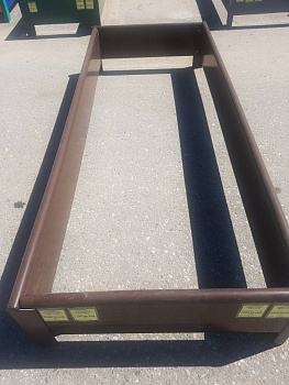 Комплект для производства короба для грядок 2*1 пог.м. коричневый