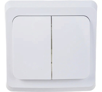 Выключатель 2 СП (сх.5) ЭТЮД белый