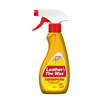 Полироль для кожи, резины, пластика LEATHER TIREWAX (Кенгуру)500мл