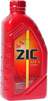 Жидкость для автомат. трансмиссий ZIC DEXRON lll, 1л