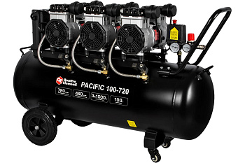 Компрессор поршневой безмасляный QUATTRO ELEMENTI PACIFIC 100-720 (720л/мин,100л,5.5л/с,8бар,82.0кг)