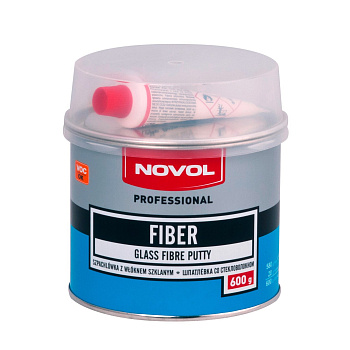Шпатлевка NOVOL FIBER со стекловолокном 600 гр.