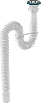 Гофротруба 1 1/2"х40 удл. с мет.реш.  Aquant 