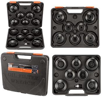Набор ключей масляного фильтра "чашка" 15 пр. Автодело