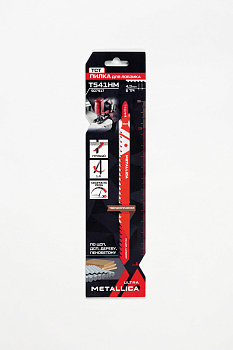 Пилка д/лобзика METALLICA Ultra T541HM, 150/125мм шаг 4,3мм TCT, груб. рез, по ЦСП/ДСП/дереву Пилка д/лобзика METALLICA Ultra T541HM, 150/125мм шаг 4,3мм TCT, груб. рез, по ЦСП/ДСП/дереву