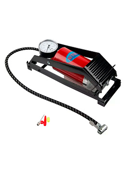 Насос ножной AVTOLIK  TREK tools с манометром Avto Mix