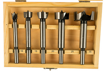 Набор сверл форстенера 10-35 мм, 5 шт.