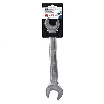 Ключ рожковый КОБАЛЬТ 27x30мм Cr-V (1 шт) подвес