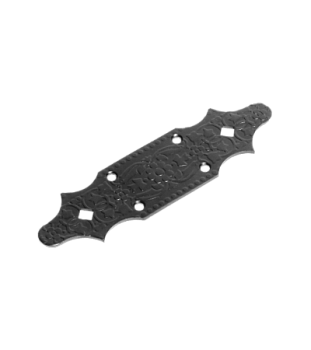Ь Пластина крепежная 180х50 кованая серия Суздаль черный