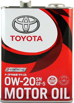 Масло моторное TOYOTA 0W20 SP (метал) 4л