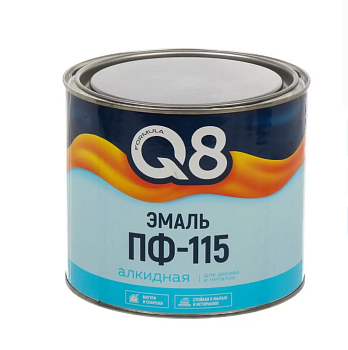 Эмаль ПФ-115 алкидная FORMULA Q8 БЕЛАЯ 1,8 кг