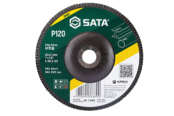 Диск шлифовальный лепестковый SATA 180хP120х22,23мм