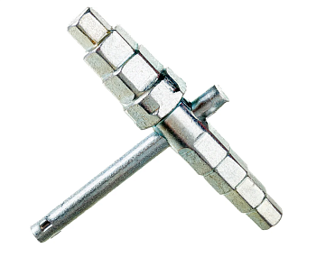 Ключ для американок шестигранный с пазом под квадрат 3/8""- 1/2""-3/4""-1""(9.6-11.6-12.3-16.4-21