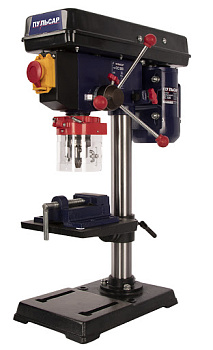 Станок сверлильный ПУЛЬСАР СС 500 (500Вт, 16мм, 9 скоростей, 280-2350 об/мин, 20кг) + тиски