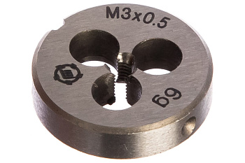 Плашка М 3 х0.5 9ХС ТМ*