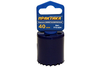 Коронка биметалл. 40мм ПРАКТИКА