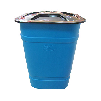 Бочка-бак 250л квадратная (с крышкой) 