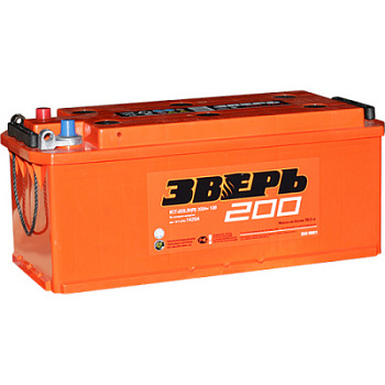 АКБ ЗВЕРЬ 6CT-200Ah R o/n