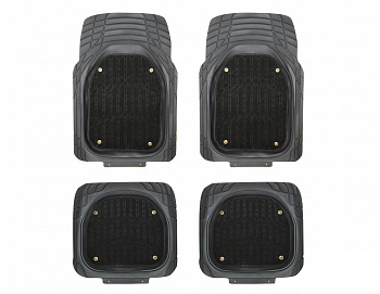 Коврики автомоб. салона PSV DONATOR TS1861P-C (4ч) 76х54 48х50 черный серый коричневый