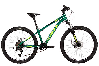 Велосипед FOXX 24" CAIMAN JR зеленый, сталь, размер 12"