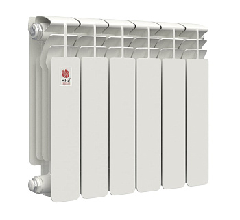 Радиатор биметаллический "НРЗ" 350/100(16) 6 секций ПРОФИ БП