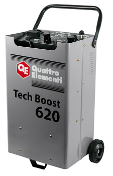 Устройство пусковое QUATTRO ELEMENTI Tech Boost 620 (12/24 Вольт, заряд до 90А, пуск до 590А, 28кг)
