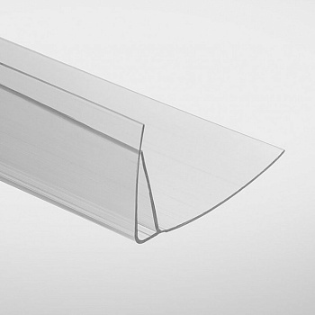Профиль пристенный 8-10*6000 прозрачный Премиум