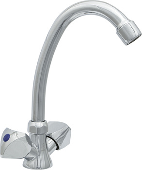 Смеситель елочка ЦС-СМ 25г К М_Люсия круглый излив D18 H-150 мм