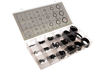 Набор стопорных колец, D 3 - 32 мм, 300 предм.// Сибртех