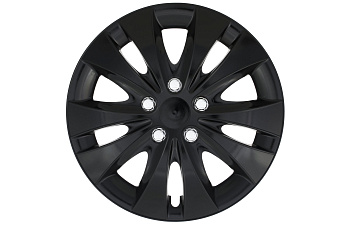 Колпаки колесные ШТОРМ ХРОМ черный 14" к-т