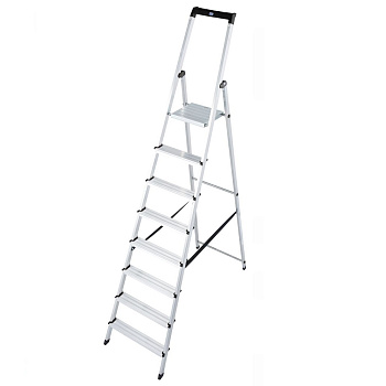 Стремянка SOLIDY 8 ступеньки, раб.высота 3,70м  Стремянка SOLIDY 8 ступеньки, раб.высота 3,70м