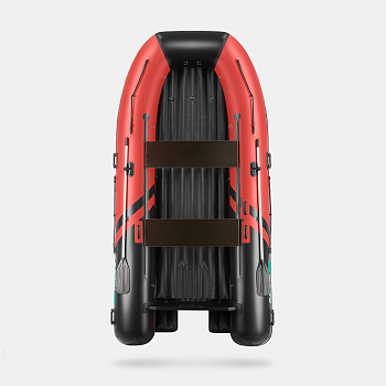 Лодка надувная GLADIATOR E420S Jet красно-черный