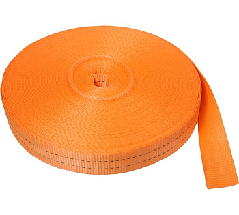 Лента полиэфирная ЛПЭС-050-6000 оранжевая (бухта 50 метров)