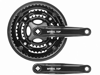 Шатуны спортивные (сталь, 28/38/48T, 170мм, 3 скорости, чёрный, ST05-S2848SG (10042))