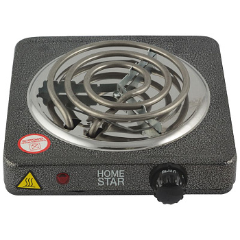 Электроплитка HOMESTAR HS-1103, черн., тэн 1000 Вт., 1 конф.