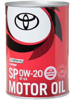 Масло моторное TOYOTA 0W20 1л SP GF-6A (металл)