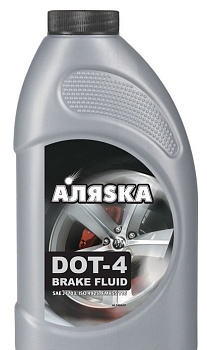 Жидкость тормозная Аляска DOT-4 910гр.