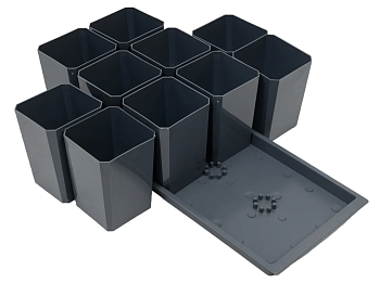 Набор горшков/рассады 10х0,75л Популярный