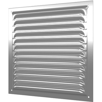 Решетка вентиляционная вытяжная стальная с оцинкованным покрытием 300х300