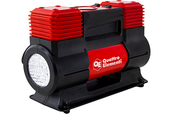 Компрессор автомобильный QUATTRO ELEMENTI Smart 65 (12В, 200Вт, 10бар, 65л/мин,фонарь, сумка)